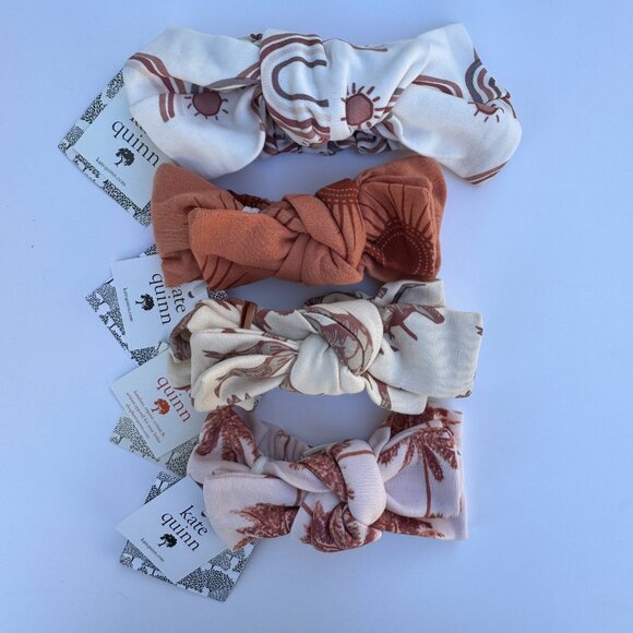 Kate Quinn Head Bow Set | 4-Pack | Suns, Rainbows, Palms, Dinosaurs | 0-6M (S) - Picture 2 of 6